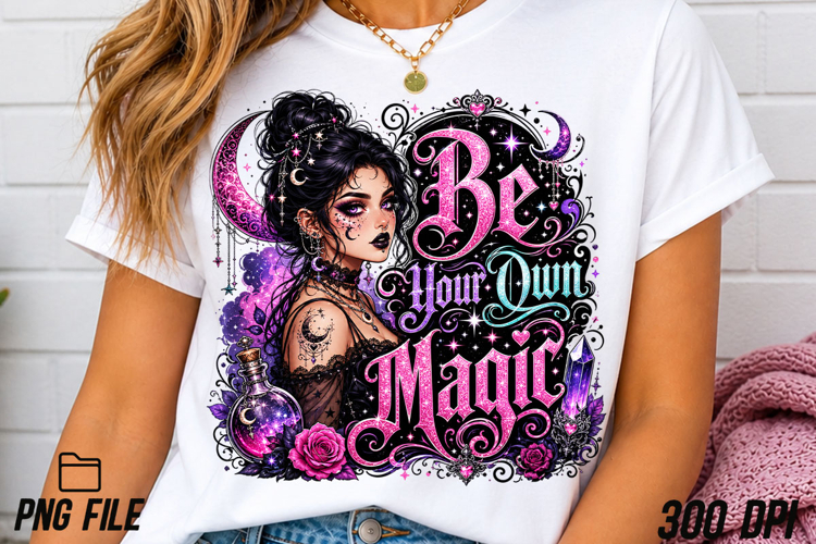 Be Your Own Magic PNG, Pastel Goth