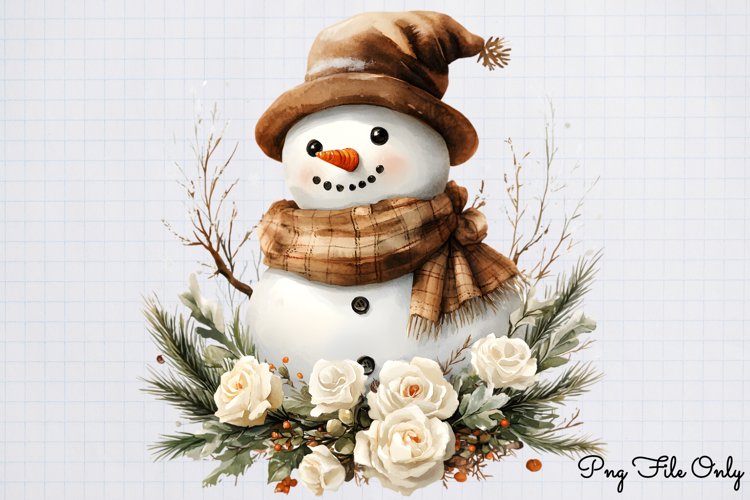 Snowman Clipart Image 16