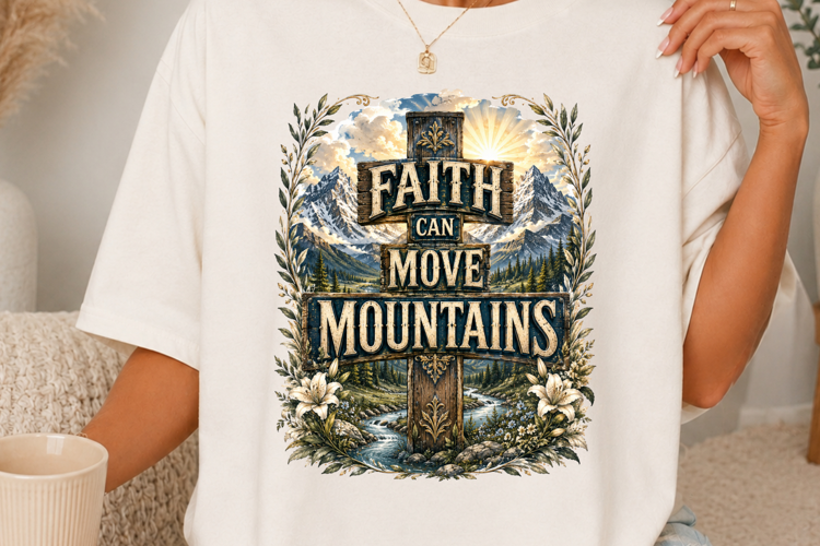Christian Cross Sublimation Design SVG