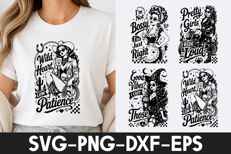 Cowgirl Wild Heart Retro Western SVG PNG