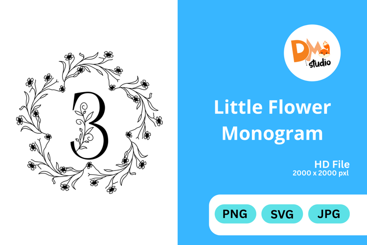 Little Flower Monogram