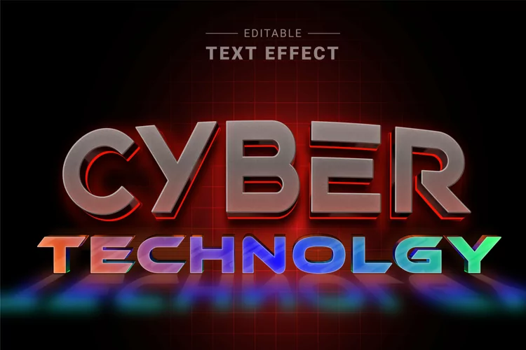 Editable Text Effect for Illustrator. Vector Graphic styles