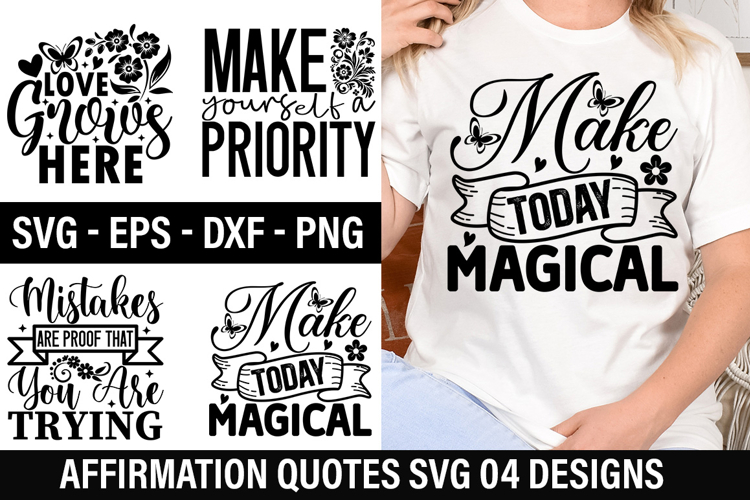 Affirmation Quotes SVG Design - Mistakes Are Proof That You