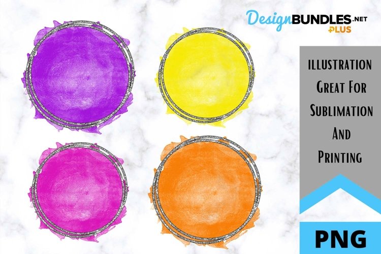 Bright Color Watercolor Background - Sublimation PNG