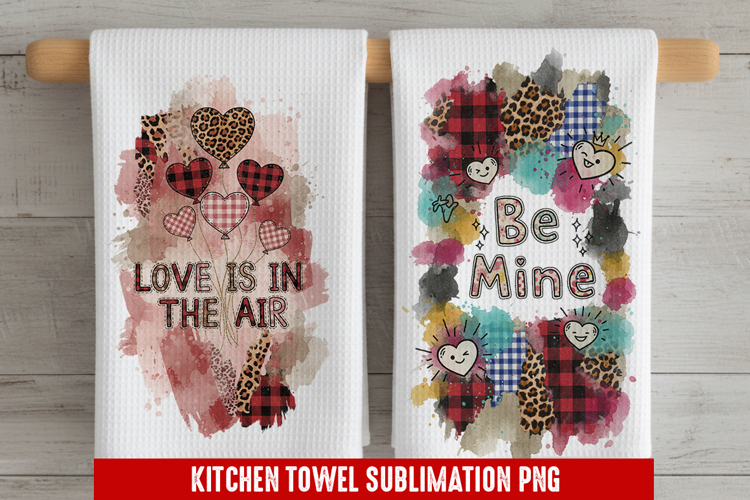 Love is in the air - Kitchen Towel Sublimation, Kitchen Towe