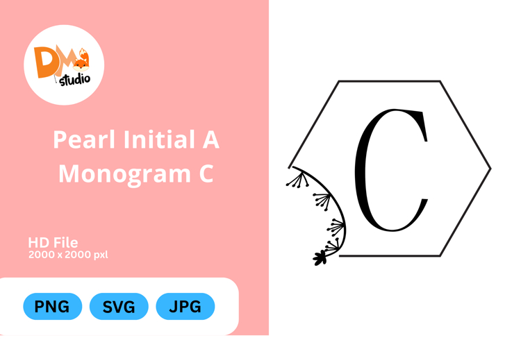 Pearl Monogram Svg Image 24