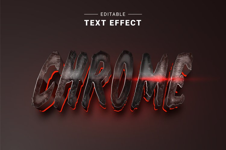 Editable Text Effect for Illustrator. Vector Graphic styles example image 1