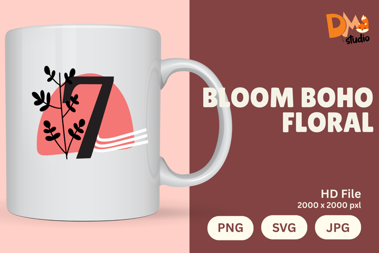 Boho Floral Svg Image 13