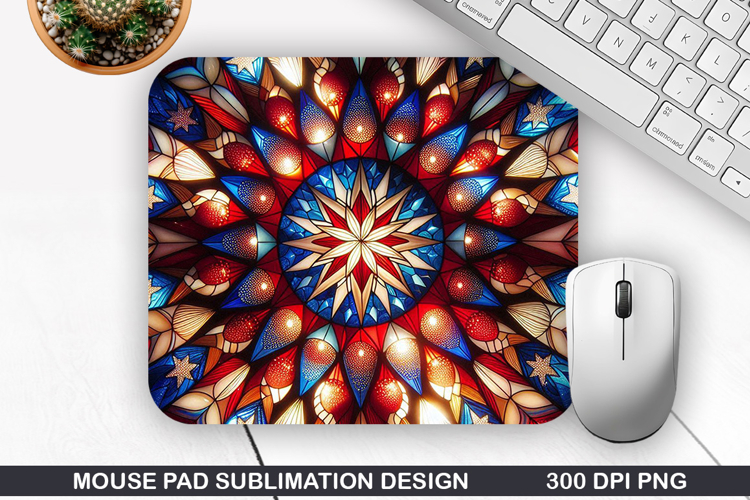 Fireworks Mouse Pad Sublimation, 4th Of July Mouse Pad PNG