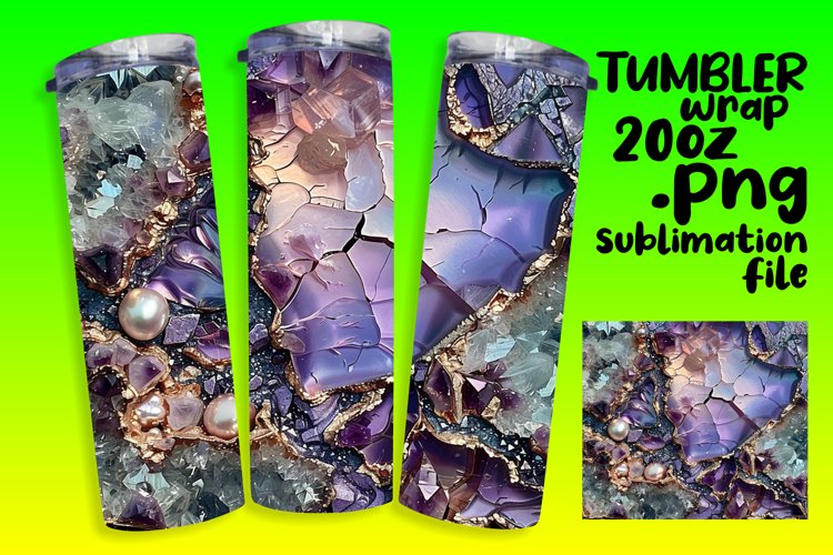 Agate Art Sublimation Tumbler Series