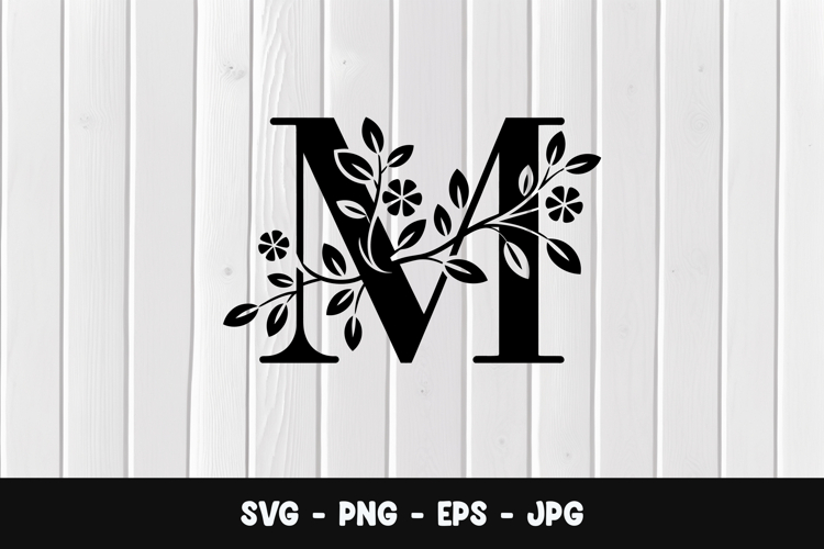 M Monogram Svg Image 10