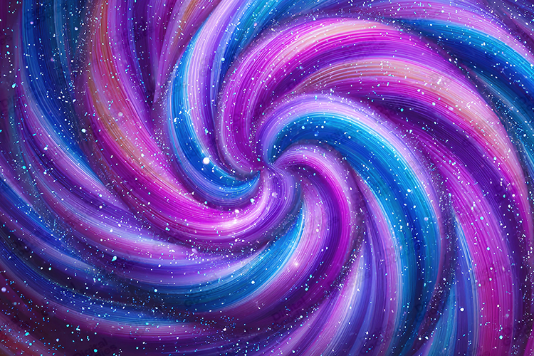 Purple and Blue Swirl Galaxy Background for Crafts