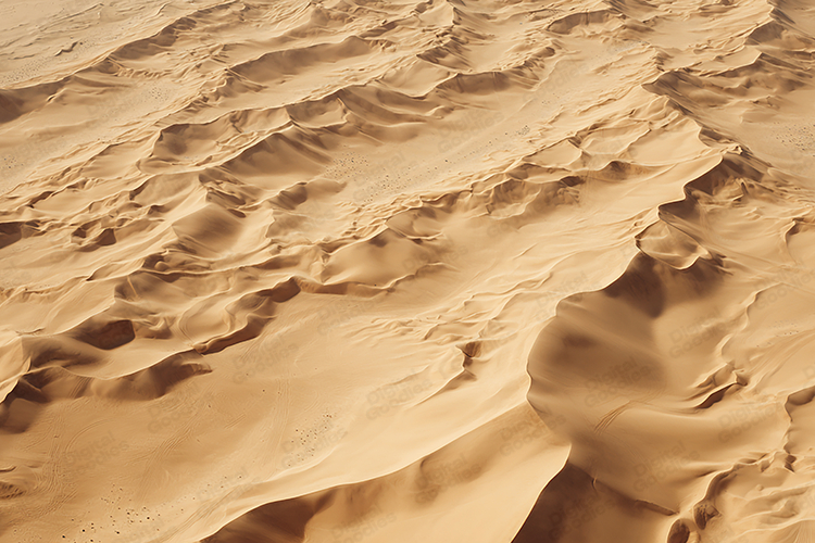 Desert Sand Dunes Texture Aerial View Beige Background