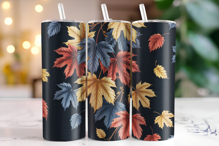 Fall Leaves Tumbler Wrap | Sublimation | Tumblers