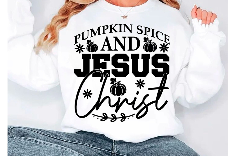 Pumpkin Spice And Jesus Christ Svg Image 8