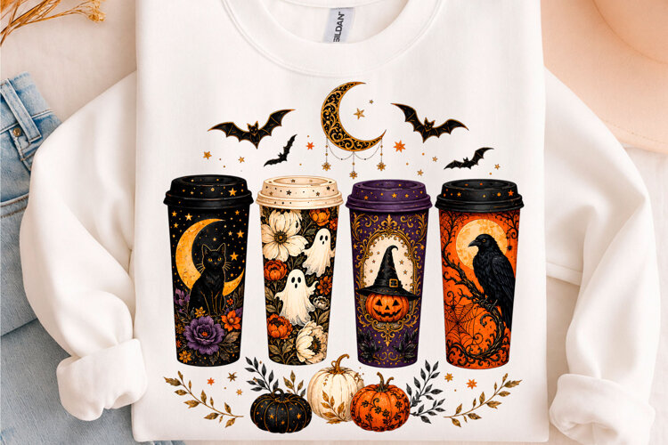 Trending Halloween PNG Halloween Shirt Sublimation Png example image 1