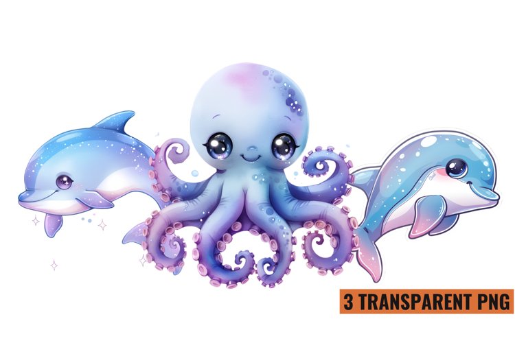 Watercolor Under The Sea Clipart PNG ,