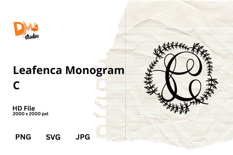 Floral Monogram Letter Svg Image 4