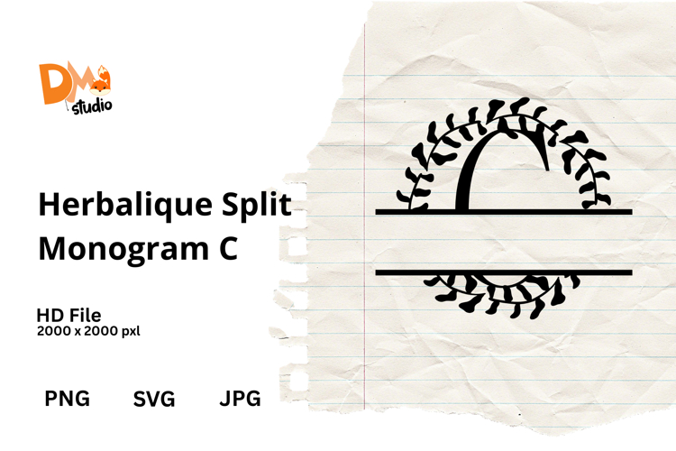 Floral Monogram Letter Svg Image 14