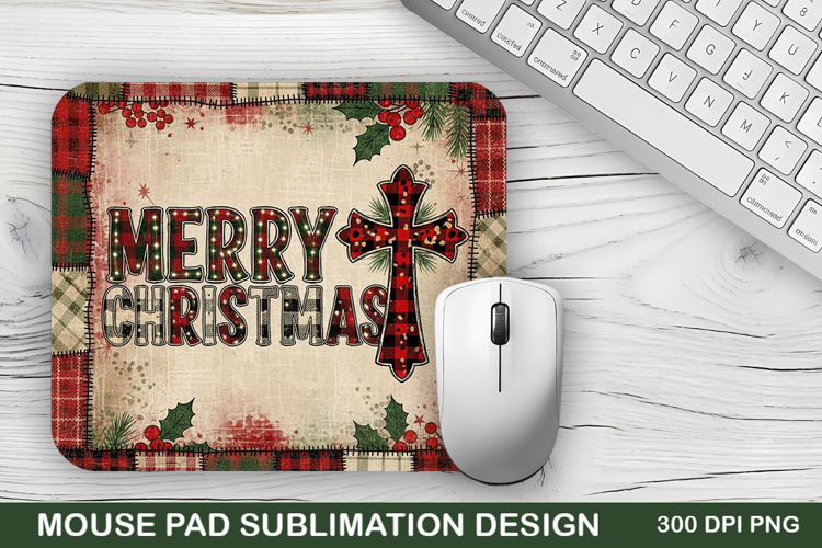 Merry Christmas Mouse Pad Sublimation - Christmas Design