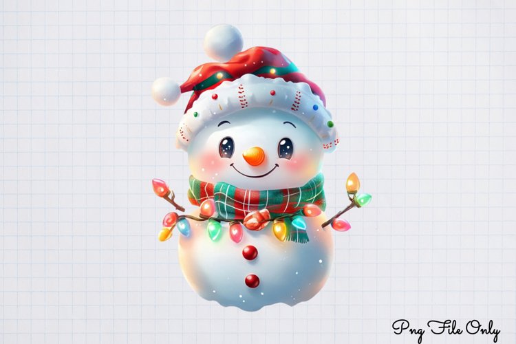 Cute Snowman Clipart Image 18