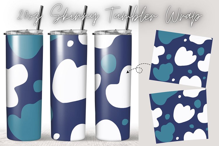 Aesthetic Boho 20oz Skinny Coffee Tumbler Wrap example image 1