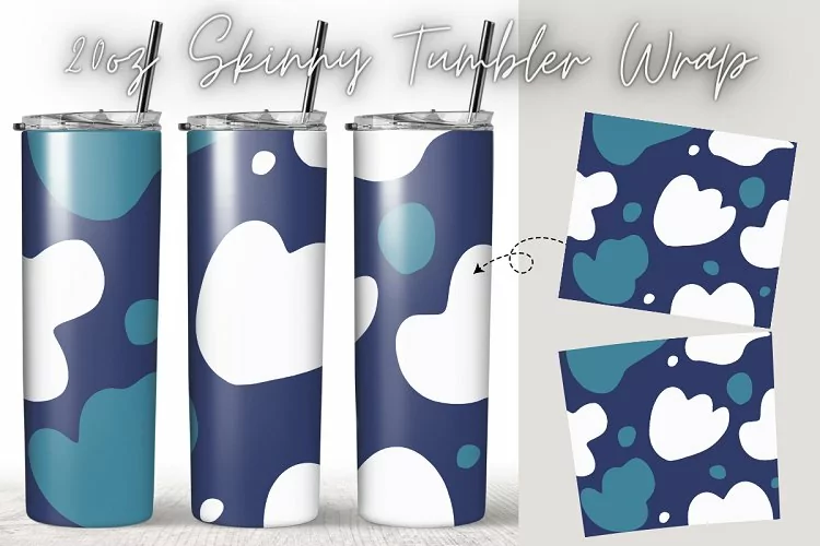 Aesthetic Boho 20oz Skinny Coffee Tumbler Wrap