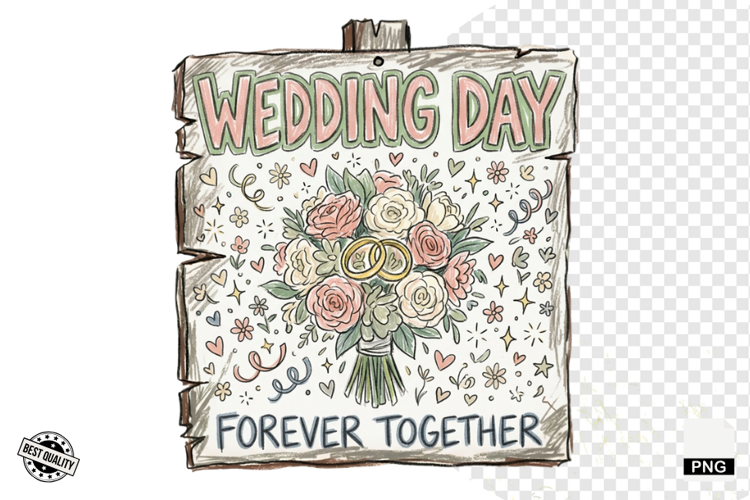 Wedding Day Sign PNG