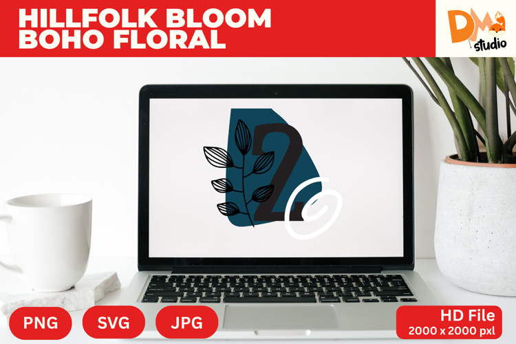Boho Floral Svg Image 5