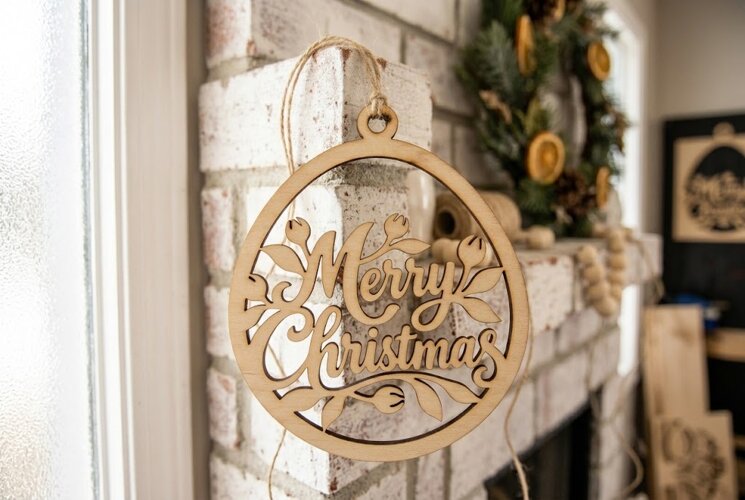 Christian Church Hanging Ornament SVG example image 1