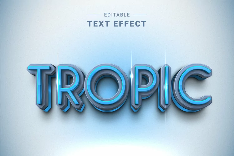 Editable Text Effect for Illustrator. Vector Graphic styles