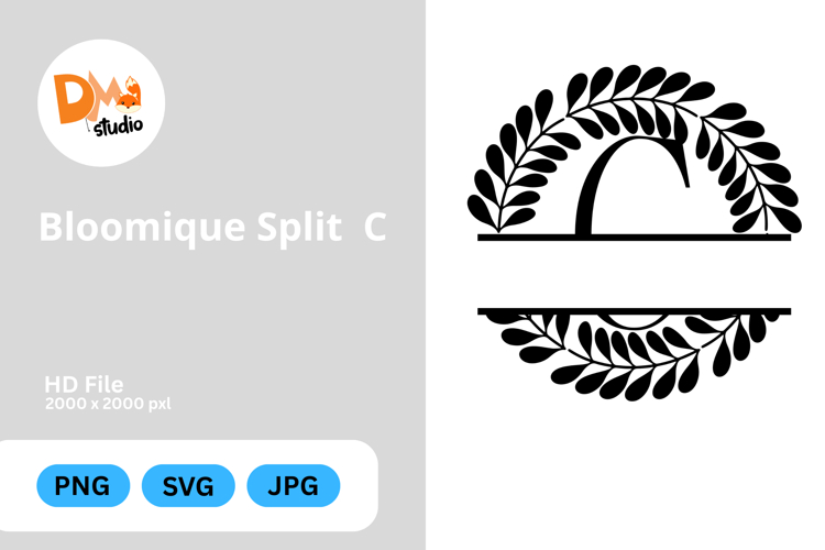 Bloomique Split Monogram