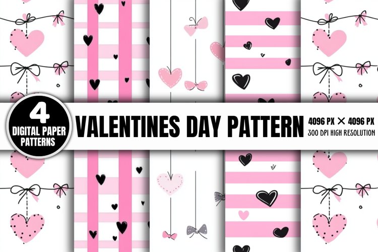 Pink Heart Background Image 3