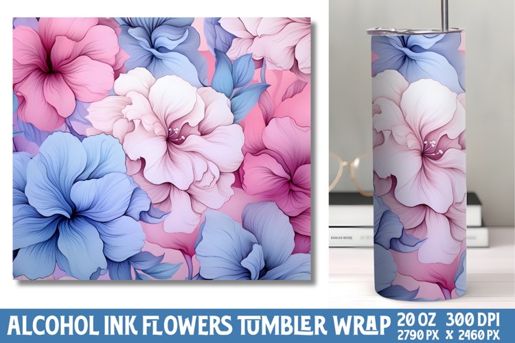 Alcohol Ink Tumbler Wrap Image 13