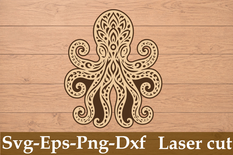 octopus Laser Cut Svg Design
