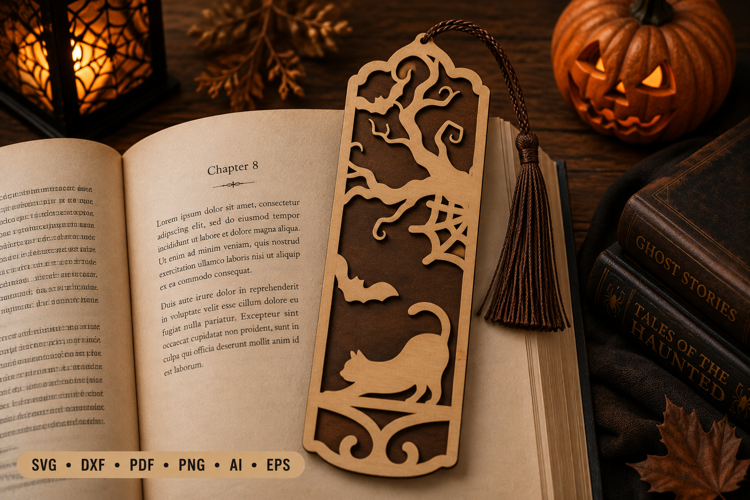 Halloween Bookmark Laser Cut SVG