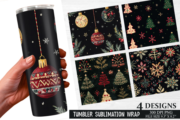 Christmas Tumbler Wrap Image 4