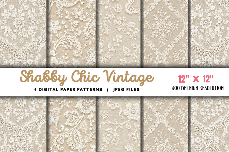 Shabby Chic Vintage Bridal White JPG