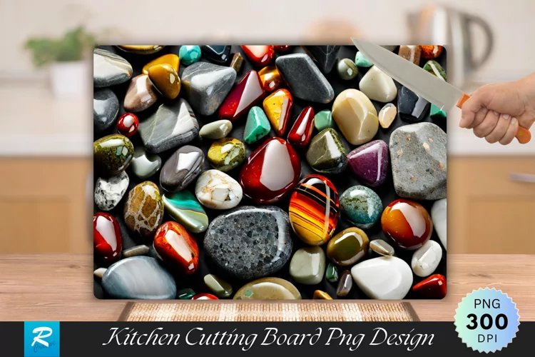 Multicolor Starburst Cutting Board Sublimation Design