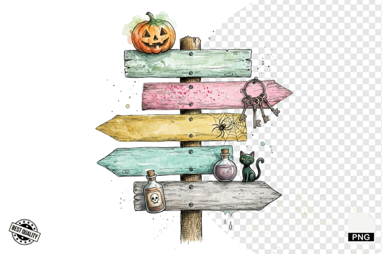 Halloween Autumn Signspots PNG