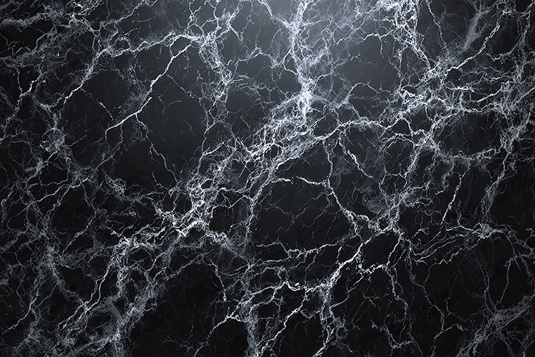 Dramatic Black Marble Texture White Cracked Veins Stone