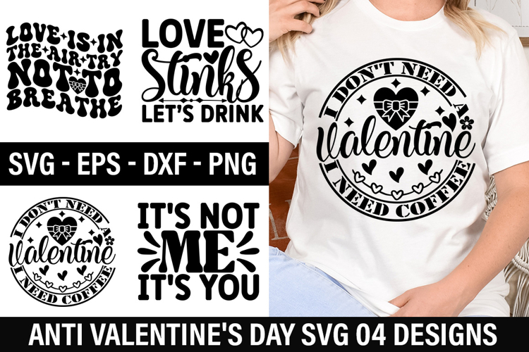 Anti Valentines Day SVG Design - love is in the air try not