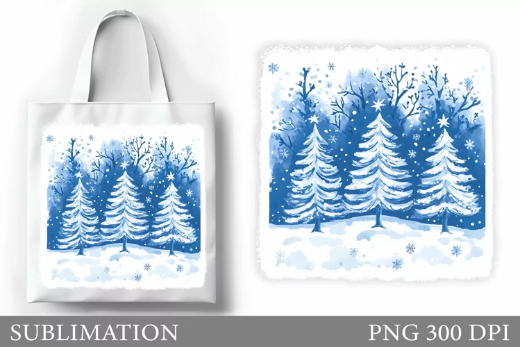 Christmas Tree Tote Bag. Christmas Tote Bag Sublimation
