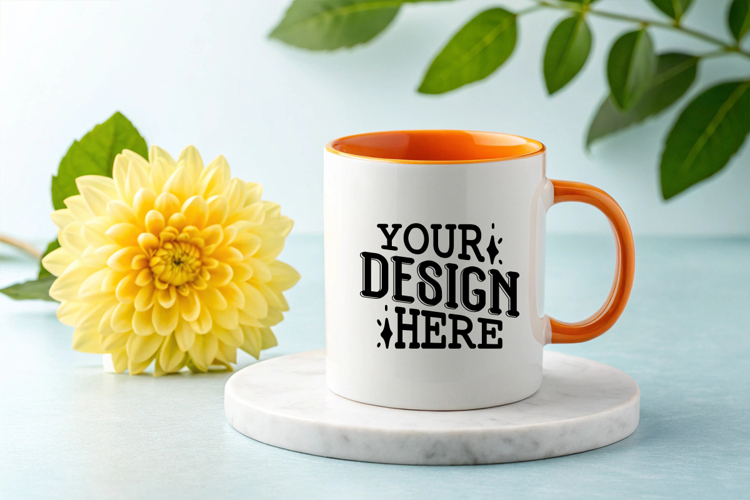 Coffee Mug Mockups, Spring Mug Mockup, Styled Stock Mockup