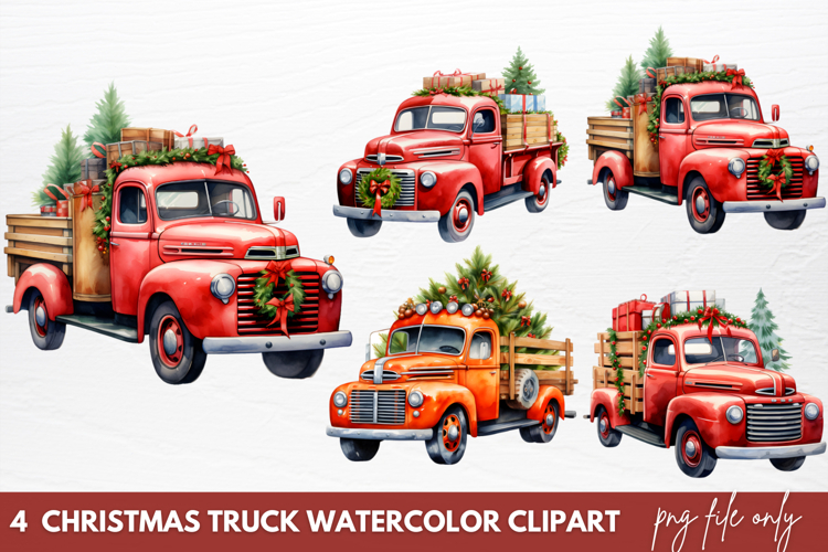 Christmas Watercolor Clipart Image 3
