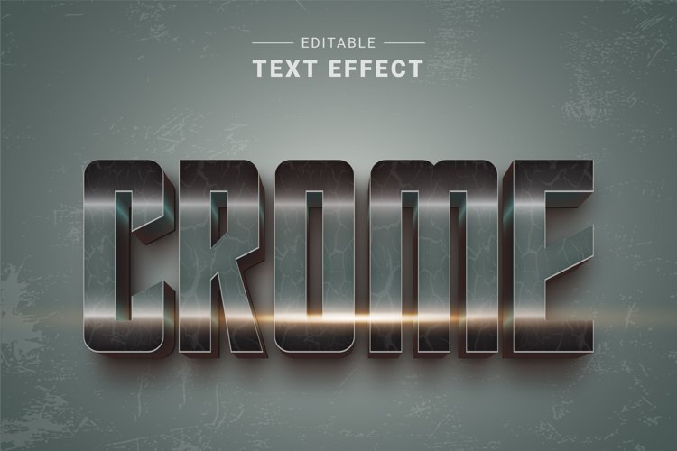 Editable Text Effect for Illustrator. Vector Graphic styles example image 1