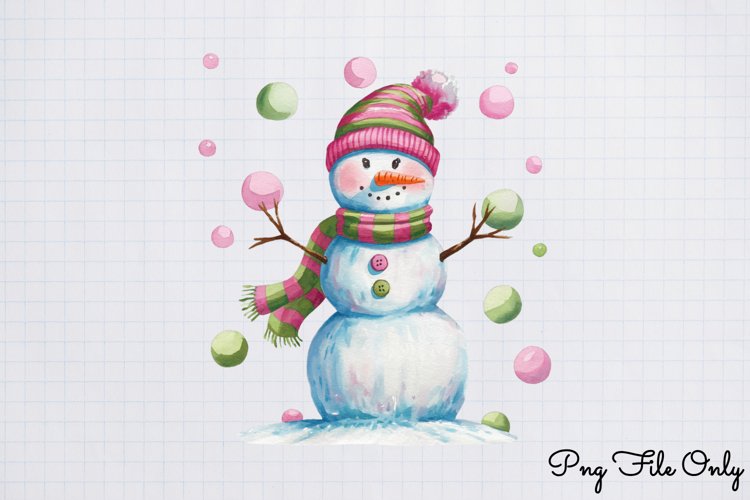 Pastel Christmas Sublimation Clipart PNG