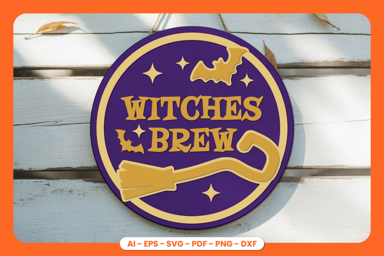 Halloween Round Sign Lasercut