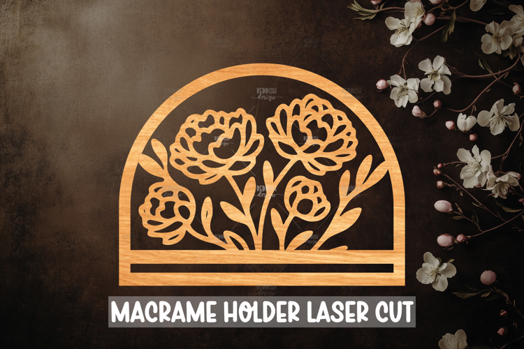Macrame Holder Laser cut, Home decor Laser Cut