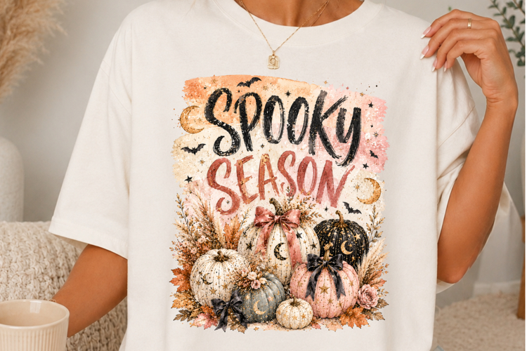 Boho Halloween Pumpkin Sublimation Design SVG